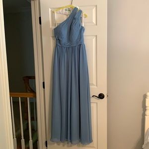 Azazie Molly Bridesmaid Dress in Steel Blue